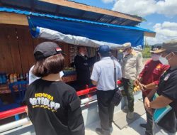 Tim Gabungan Bersama Satpol-PP Kalteng Kembali Sidak Ke Jembatan Pile Slab Bukit Rawi