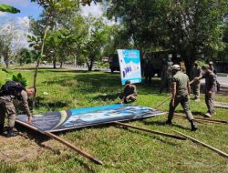 Percantik Kota Palangka Raya, Satpol PP Provinsi Kalteng dan Kota Palangka Raya Lakukan Penertiban