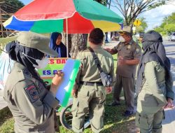 Satpol-PP Kalteng Lakukan Pengawasan dan Penertiban di Jalan Yos Sudarso Palangka Raya