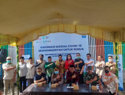 Pimpinan Wilayah Pemuda Muhammadiyah Kalteng Gelar Vaksinasi Masal Di Murung Raya