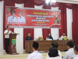 DPMD Kalteng Lakukan Sosialisasi Peran Serta Generasi Muda Desa dan Hak Politik di Barsel