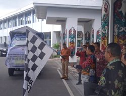 Wagub Kalteng Berangkatkan Bantuan Cadangan Beras Untuk Penerima Bantuan Pangan 