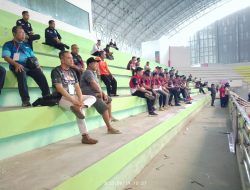 Pengunjung Keluhkan Kebersihan Tribun Event Kejuaraan Gubernur Cup Bola Voli Tingkat Nasional 2023