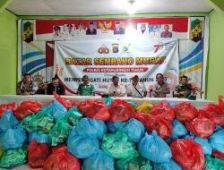 Hadir Ditengah Masyarakat, Polres Kotim Adakan Bazar Sembako Murah Bersama BGA Group