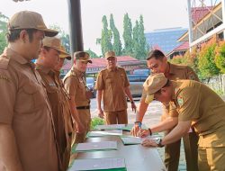 Jelang Pemilu, Dishut Kalteng Laksanakan Penandatanganan Pakta Integritas dan Pengucapan Ikrar Netralitas ASN