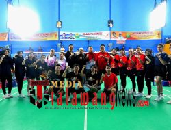 HUT PT. Warta Media Kalteng Dimeriahkan Dengan Menggelar Selebgram Bulu Tangkis