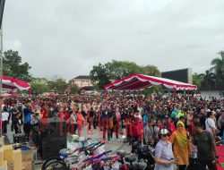 Jalan Sehat Deklarasikan Pemilu Damai Kalteng di Padati Ribuan Peserta