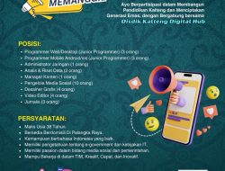 Segera Daftarkan Diri, Disdik Kalteng Ajak 30 Anak Muda Gabung DKDC