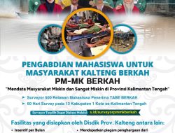 PMMK Berkah Ajak Mahasiswa Mendata Tingkat Pendidikan, Ekonomi dan Kesehatan Masyarakat Kalteng