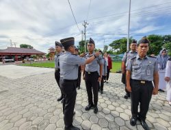 Tegakkan Disiplin, Lapas Sampit Cek Kelengkapan Atribut Pakaian Dinas Pegawai