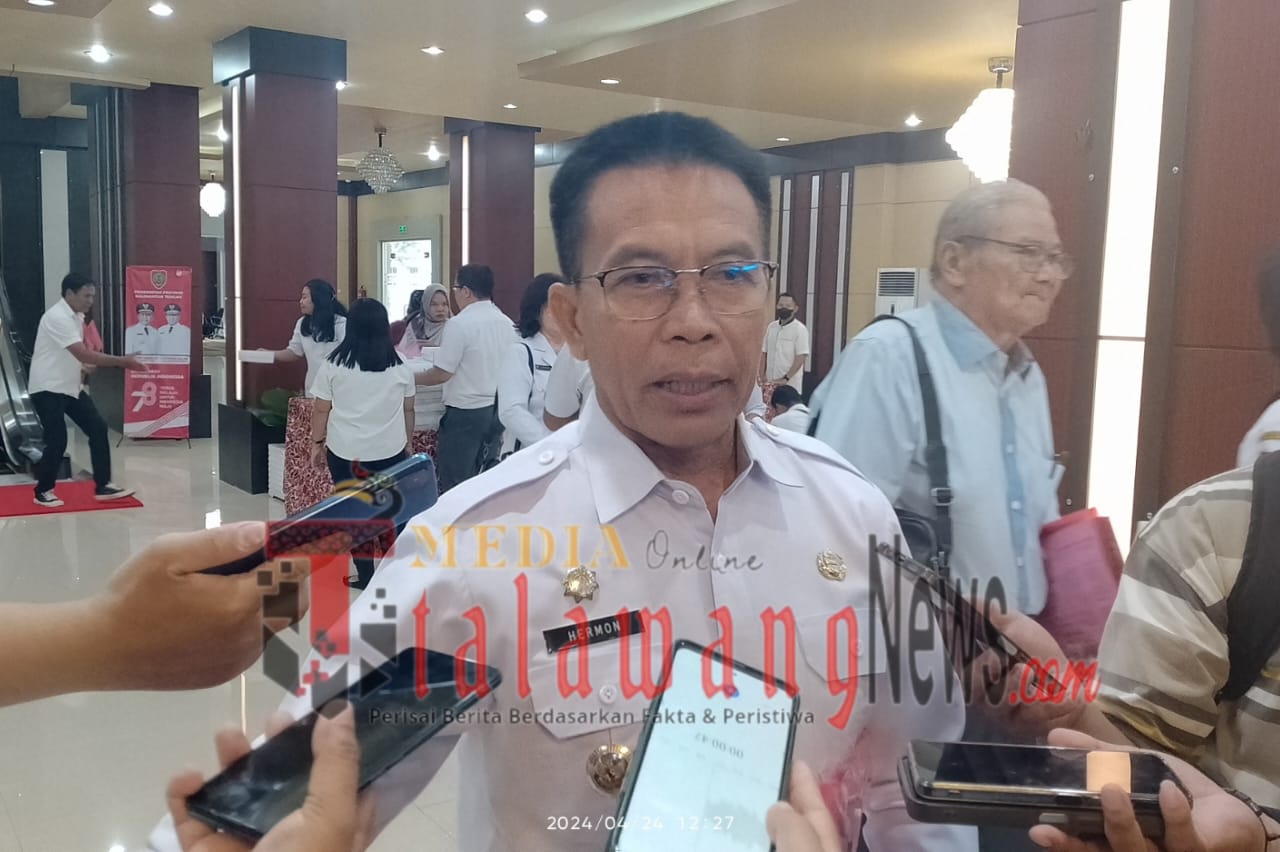 Pj Bupati Murung Raya, Hermon usai mengikuti Musrenbang RPJPD Tahun 2025 - 2045 dan Musrenbang RKPD Tahun 2025, di Kantor Gubernur Kalteng.