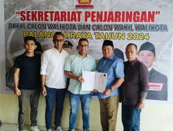 Mido S. Mahar Resmi Daftar Calon Walikota Palangka Raya ke DPC Gerindra