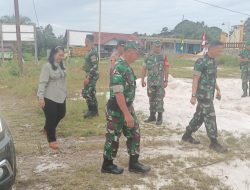 Dandim 1016/ Plk Tinjau Pembangunan Makoramil 1016-04/ Manuhing