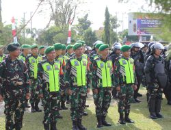Sinergitas TNI – Polri, Kodim 1016/ Plk Laksanakan Apel Gabungan Pengamanan Pilkada