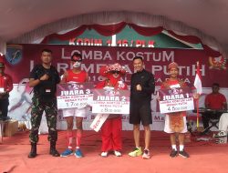 Kodim 1016/ Plk Gelar Lomba Kostum Lari Merah Putih
