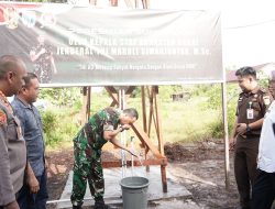 KASAD Launching Sumur Bor dan Disaksikan Dandim 1016/ Plk Bersama Forkompinda Melalui Vicon