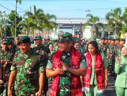 KASAD Lakukan Kuker dan Pengecekan Pembangunan Fasilitas di Mako Yonif 631/ Atg