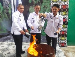 Lapas Sampit Kanwil Kemenkumham Kalteng Lakukan Giat Pemusnahan Barang Sitaan