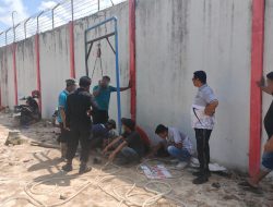 Pastikan Suplai Air Untuk Keperluan MCK Warga Binaan Lancar, Kalapas Awasi Langsung Perawatan Mesin Air Sumur Bor Lapas Sampit