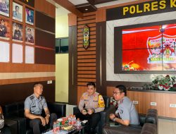 Kalapas Kelas IIB Sampit Jalin Silaturahmi Dengan Kapolres Kotim Untuk Perkuat Sinergi Pengamanan