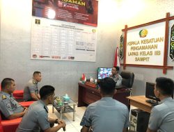 Kalapas Berikan Penguatan Tugas dan Fungsi Pengamanan Untuk Keamanan Lapas Sampit