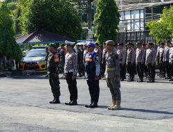 Apel Gabungan Pengamanan Nataru, Kodim Dukung 1016/ Plk Dukung Polres Plk