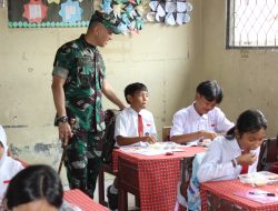 Dandim 1016/ Plk Tinjau Langsung Pembagian Makan Bergizi Gratis