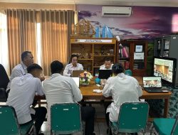 Kanwil Ditjenpas Kalteng Ikuti Rapat Virtual Penyampaian Hasil Desk Evaluasi Pembangunan Zona Integritas