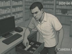 Terekam CCTV Curi Uang di Laci, Karyawan Apotek di Kapuas Terancam Jalur Hukum