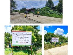 Aspal Harapan di Buhut Jaya: Sinergi PT TOP Transformasi Jalan Kebun Jadi Nadi Ekonomi