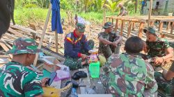 Kemanunggalan Satgas TMMD dan Rakyat, Dengan Makan Bersama