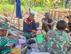 Kemanunggalan Satgas TMMD dan Rakyat, Dengan Makan Bersama