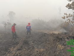 Tanpa Kenal Lelah, Perjuangan Petugas Hadapi Asap Pekat dan Gambut Demi Kalteng Aman