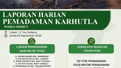 Karhutla Kalteng Meluas, 10 Lokasi Berhasil Ditangani