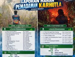 Dishut Kalteng Tekan Jumlah Titik Api dari 16 Menjadi 7 Lokasi