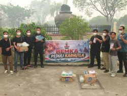 Tanggap Bencana Kabut Asap, BEMKA Kalteng Bagikan 3000 Masker ke Masyarakat