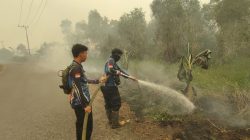 Karhutla di Bantanan Belum Padam Total, Tim Dishut Kalteng Lanjutkan Penanganan