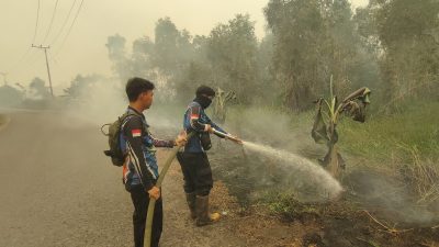 Karhutla di Bantanan Belum Padam Total, Tim Dishut Kalteng Lanjutkan Penanganan
